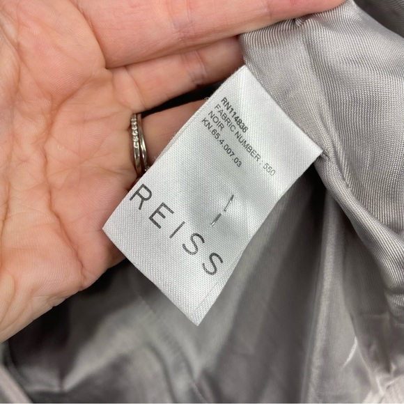 Reiss Lavender Button Wool Coat Jacket - Picture 4 of 5